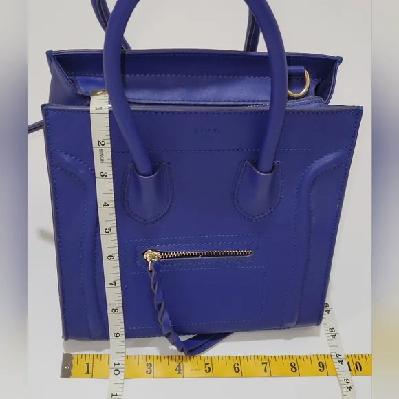 Cobalt Blue designer Inspired Handbag - Picture 9 of 15